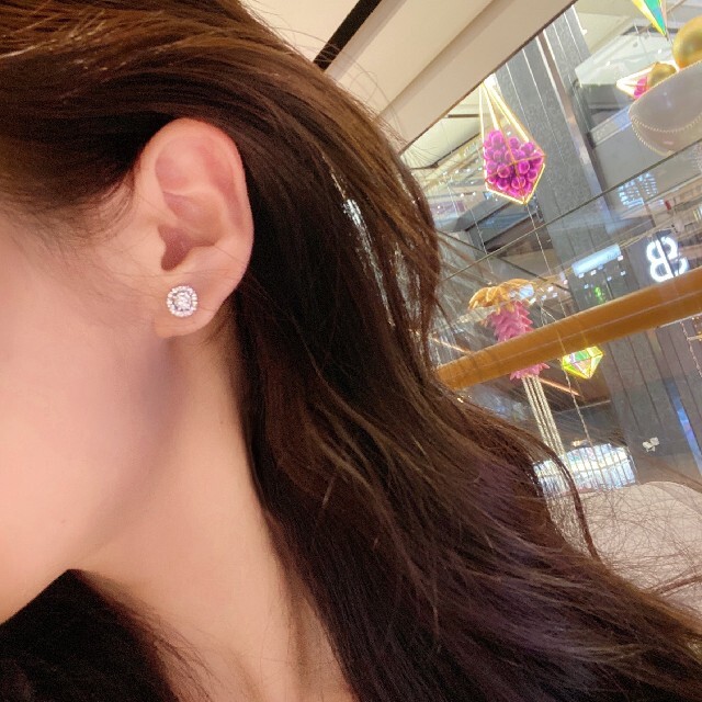 天然ダイヤモンドゆらゆらピアス0.2ct k18 smcint.com