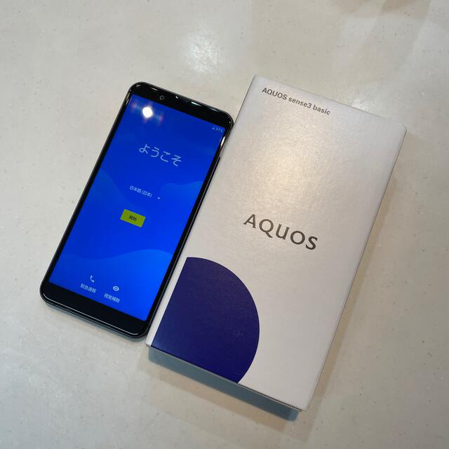 SHARP AQUOS sense3 basic SHV48 ブラック スマホ/家電/カメラのスマートフォン/携帯電話(スマートフォン本体)の商品写真