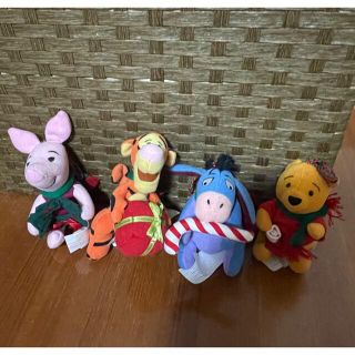 クマノプーサン(くまのプーさん)のクリスマスプーさんファミリー　オーナメント(キャラクターグッズ)