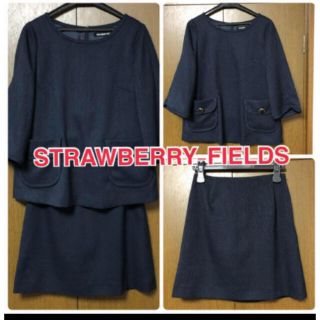 ストロベリーフィールズ(STRAWBERRY-FIELDS)の卒園卒業 入園入学式スーツ ストロベリーフィールズ　ツーピース(スーツ)