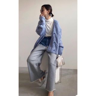 アメリヴィンテージ(Ameri VINTAGE)の【AMERI】2WAY DISTORTION CABLE CARDIGAN(ニット/セーター)