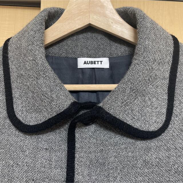 AUBETT ツイード トリム オーバーコートM メンズのジャケット/アウター(ステンカラーコート)の商品写真