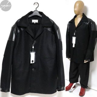 マルタンマルジェラ(Maison Martin Margiela)の52 新品 21AW メゾンマルジェラ コート & トレンチ 黒 ジャケット(その他)