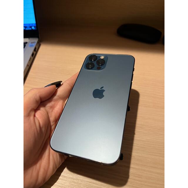 Apple(アップル)のiPhone12pro 256GB パシフィックブルー SIMフリー スマホ/家電/カメラのスマートフォン/携帯電話(スマートフォン本体)の商品写真