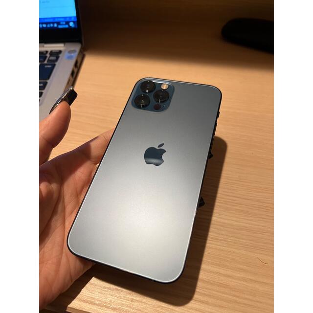 Apple(アップル)のiPhone12pro 256GB パシフィックブルー SIMフリー スマホ/家電/カメラのスマートフォン/携帯電話(スマートフォン本体)の商品写真