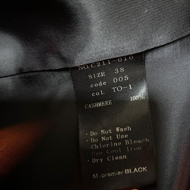 M-premier - M-premier BRACK カシミヤ100%コート 黒 38サイズの通販