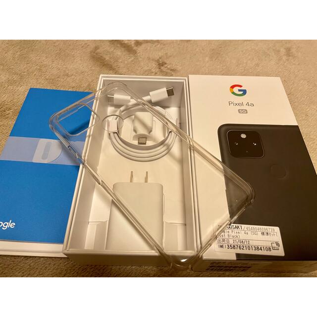 Google Pixel(グーグルピクセル)の【SIMフリー】Google pixel 4a 5G 128GB スマホ/家電/カメラのスマートフォン/携帯電話(スマートフォン本体)の商品写真