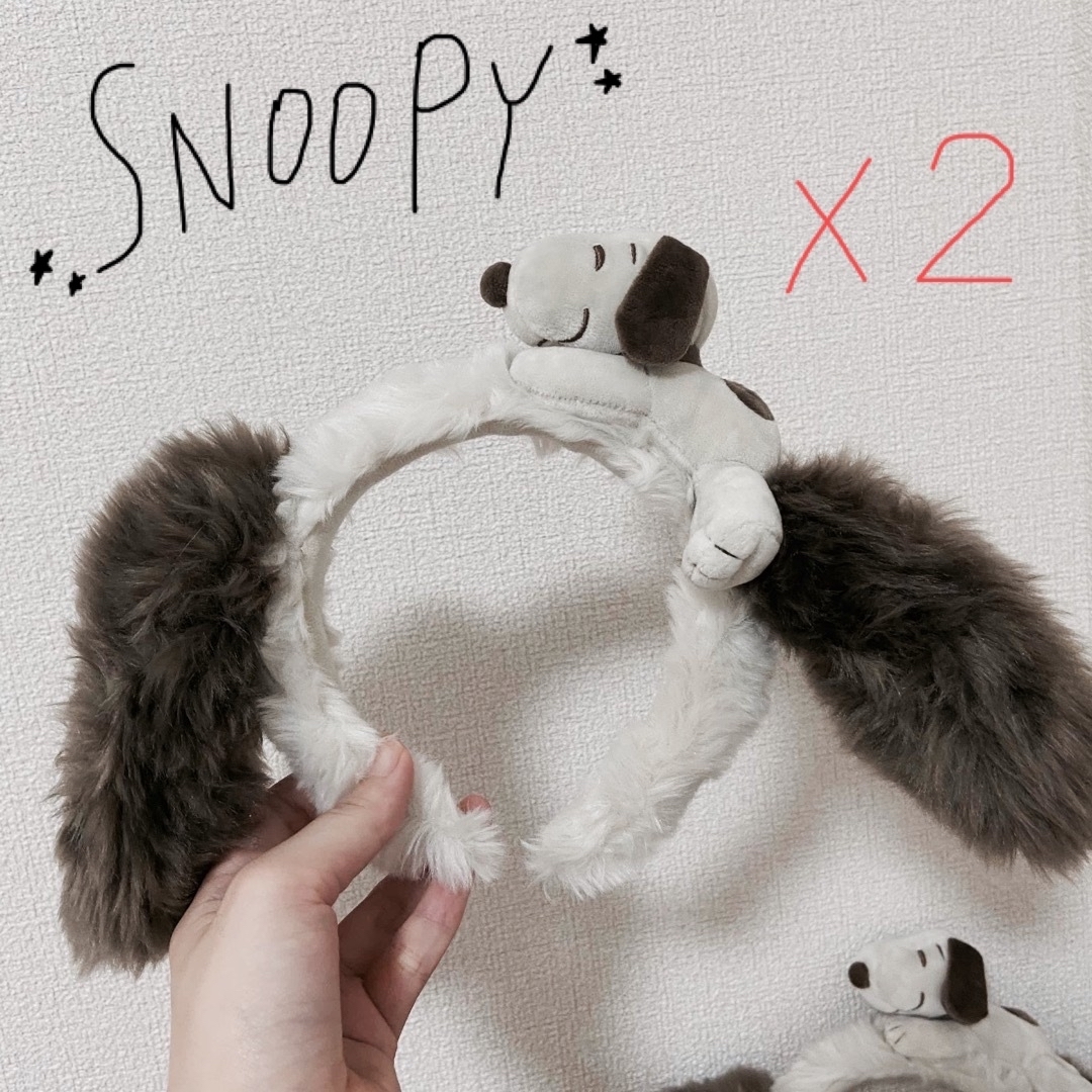 SNOOPY(スヌーピー)のユニバ　スヌーピー　　2個セット エンタメ/ホビーのおもちゃ/ぬいぐるみ(キャラクターグッズ)の商品写真