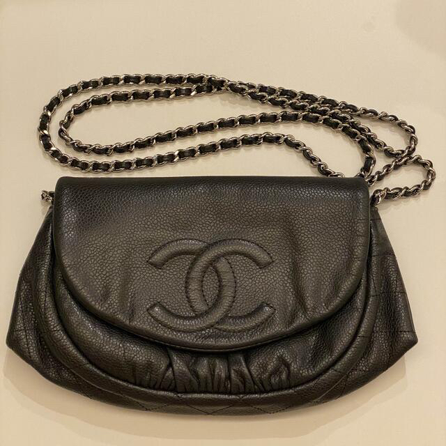 美品 CHANEL シャネル チェーンウォレット キャビアスキン - 財布