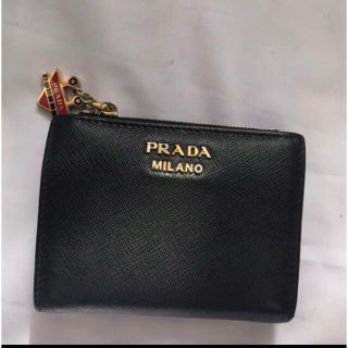 プラダ(PRADA)の【希少】限定完売 PRADA プラダ 折り財布 ロボット ブラック 赤(財布)