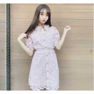 Swankiss フェミニンビジューワンピース ピンクの通販 by ぴ。