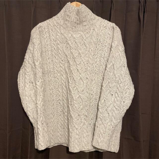 1LDK SELECT(ワンエルディーケーセレクト)のAURALEE WOOL BABY　ALPACA CABLE KNIT メンズのトップス(ニット/セーター)の商品写真