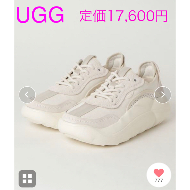 通信販売】 8日迄 UGG スニーカー定価17600円 ６（23）LA cloud low