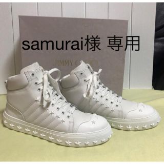 ジミーチュウ(JIMMY CHOO)のsamurai様 専用 JIMMY CHOO CASSIUS OSA ホワイト(スニーカー)