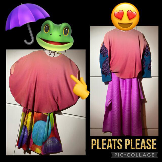 pleatsplease グラデーション 変形 プリーツプリーズ サークルタイプ
