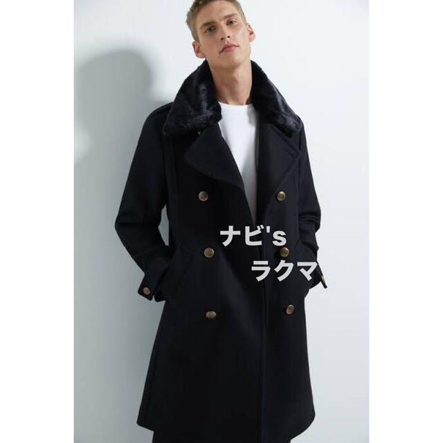 ZARA - 冬用 半額 新品 ZARA MAN ミリタリー コート メンズ M 40