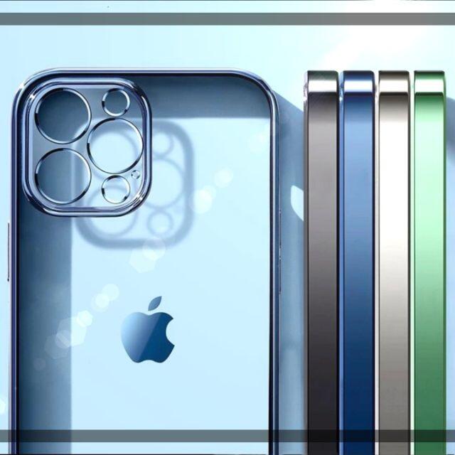 【大人気❗️】iPhoneと一体化するメタリック薄型クリアケース‼️ スマホ/家電/カメラのスマホアクセサリー(iPhoneケース)の商品写真