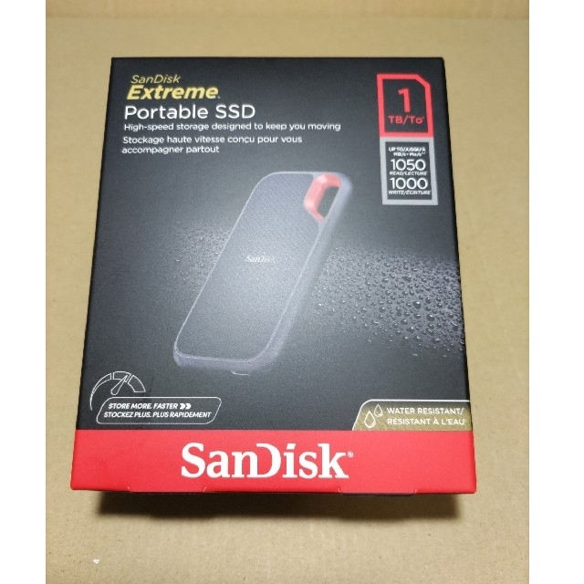 USB-CサイズSanDisk ポータブルSSD 1TB 未使用品