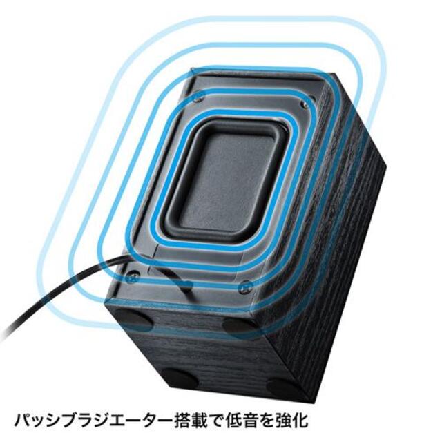 サンワサプライ USBスピーカー(ブラック) MM-SPU7BK 美品 スマホ/家電/カメラのPC/タブレット(PC周辺機器)の商品写真