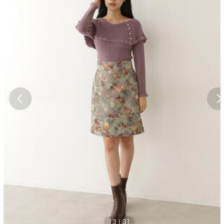 JILL by JILLSTUART - JILL by JILLSTUART シアバターケープリブニット ...