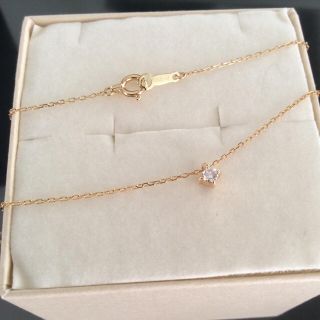 ete - K18 一粒ダイヤネックレス eteの通販 by Ann |エテならラクマ