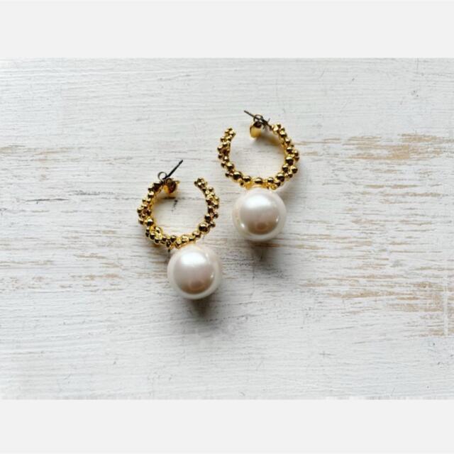 Akarih Raisin　pierced　 earring-pearl-