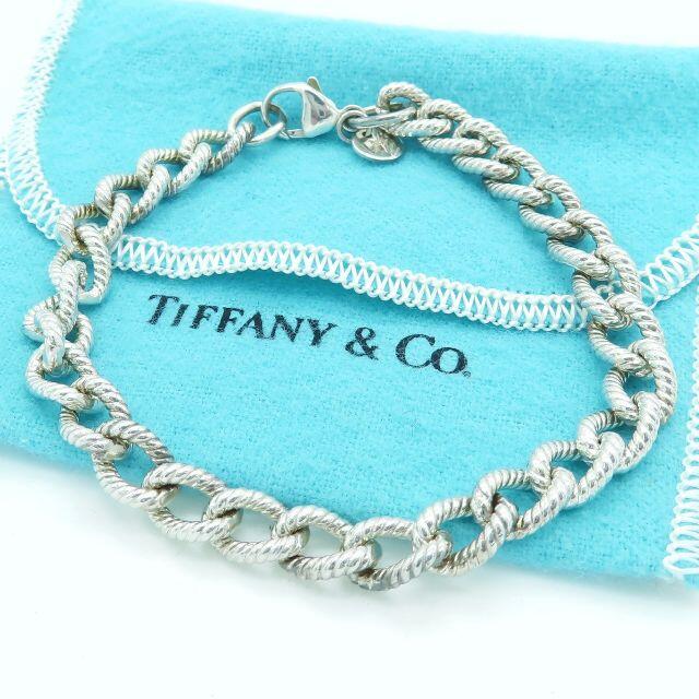 選ぶなら メンズ ティファニー 美品 希少 - Co. & Tiffany ロープ BF31 ブレスレット シルバー ブレスレット