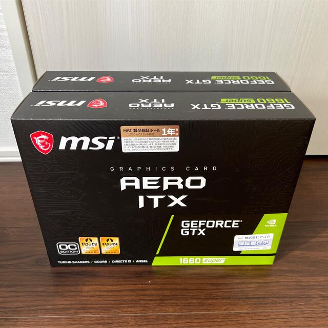 新品・未開封】msi GTX 1660super GeForce 2個セット-