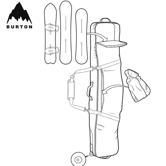 BURTON(バートン)のBurton ボードケース　バッグ スポーツ/アウトドアのスノーボード(バッグ)の商品写真