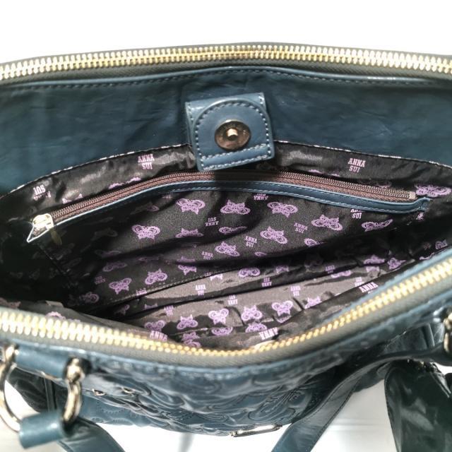 ANNA SUI(アナスイ)のアナスイ ハンドバッグ - ブルーグリーン レディースのバッグ(ハンドバッグ)の商品写真