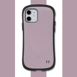 アイフォーン(iPhone)の新品⭐︎アイフェイス くすみパープル マット仕上げ かわいい iPhoneケース(iPhoneケース)