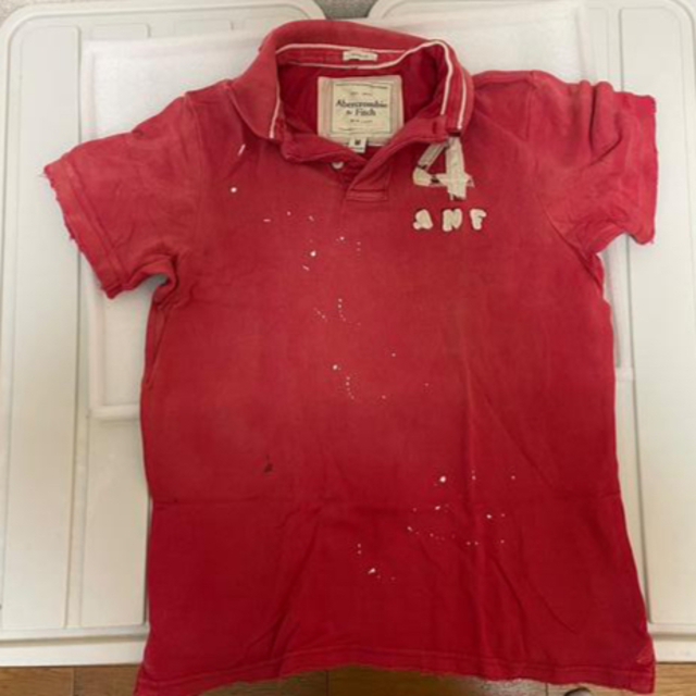 Abercrombie&Fitch(アバクロンビーアンドフィッチ)の送料込　アバクロ　古着加工ポロシャツ メンズのトップス(ポロシャツ)の商品写真