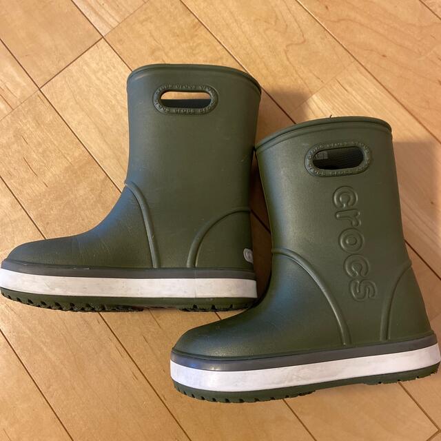 crocs(クロックス)のクロックス《キッズ》クロックバンド レインブーツ キッズ/ベビー/マタニティのキッズ靴/シューズ(15cm~)(長靴/レインシューズ)の商品写真