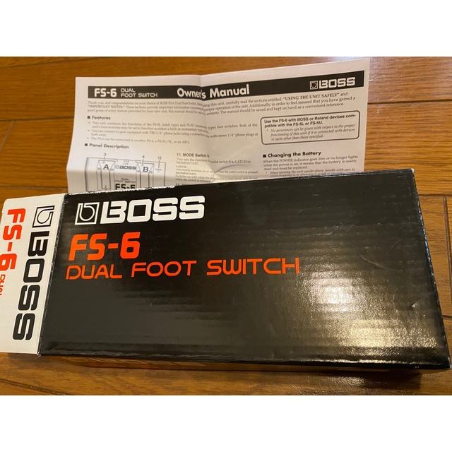 BOSS(ボス)のBOSS FS-6 フットスイッチ　箱付 楽器のギター(ギターアンプ)の商品写真