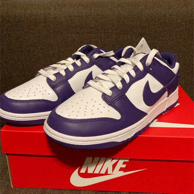 靴/シューズ28.5cm　NIKE DUNK LOW championship purple