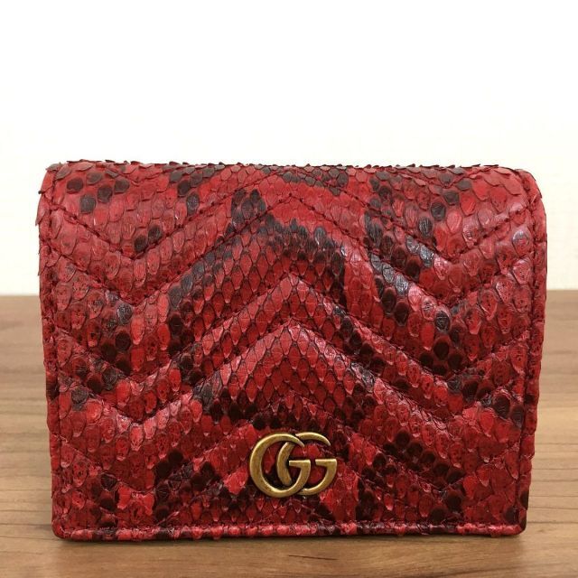 Gucci - 未使用品 GUCCI コンパクトウォレット プチマーモント 105の