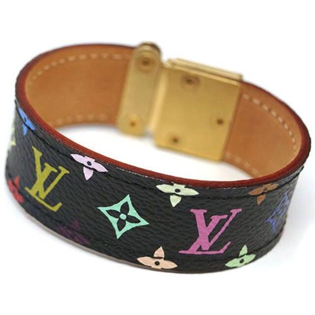 ルイヴィトン LOUIS VUITTON バングル
 モノグラムマルチカラー ブラスレコアラブレスレットS M65347 ブラック