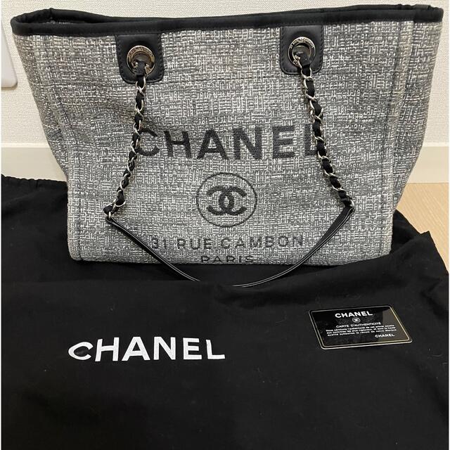 CHANEL(シャネル)のマシュメロ様専用！CHANEL❤︎ドーヴィルMM レディースのバッグ(トートバッグ)の商品写真