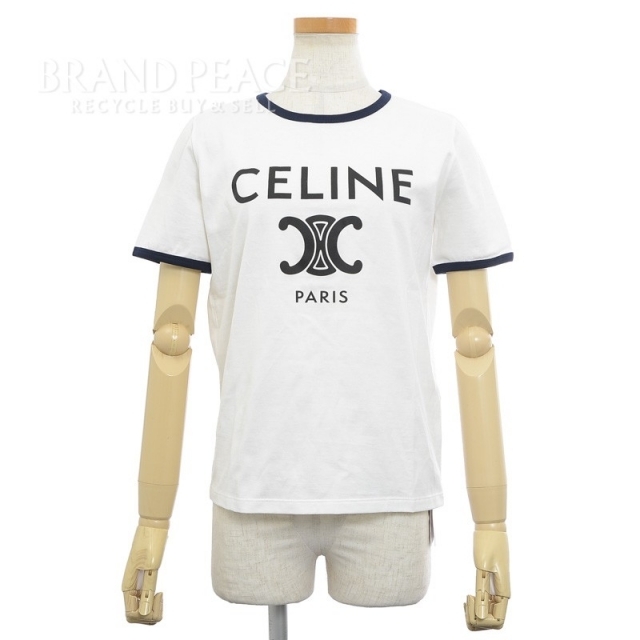 CELINE Tシャツ / コットンジャージー ネイビー