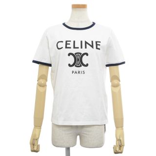 CELINE セリーヌ　トリオンフ　Tシャツ　コットンジャージ　M