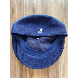 L 良品 KANGOL ハンチングキャップ カンゴール ベレー帽 ネイビー 紺