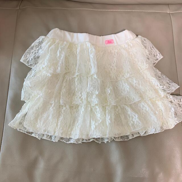 mezzo piano(メゾピアノ)のフリルスカート キッズ/ベビー/マタニティのキッズ服女の子用(90cm~)(スカート)の商品写真