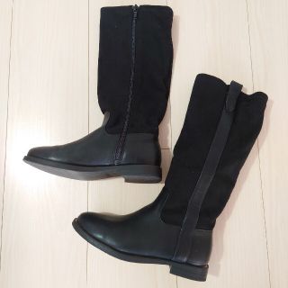 ザラ(ZARA)の美品 ZARA ザラ キッズ ロングブーツ 黒 20.5cm お洒落 美脚ブーツ(ブーツ)