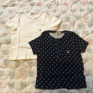 プチバトー(PETIT BATEAU)の【mochi様専用】petit bateau プチバトー トップス×2枚(Ｔシャツ)