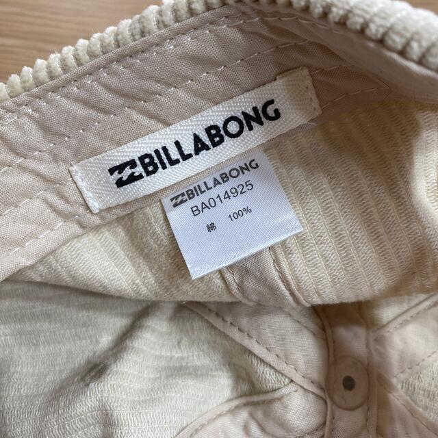 billabong(ビラボン)の未使用◎ ビラボン　コーデュロイキャップ　ベージュ レディースの帽子(キャップ)の商品写真