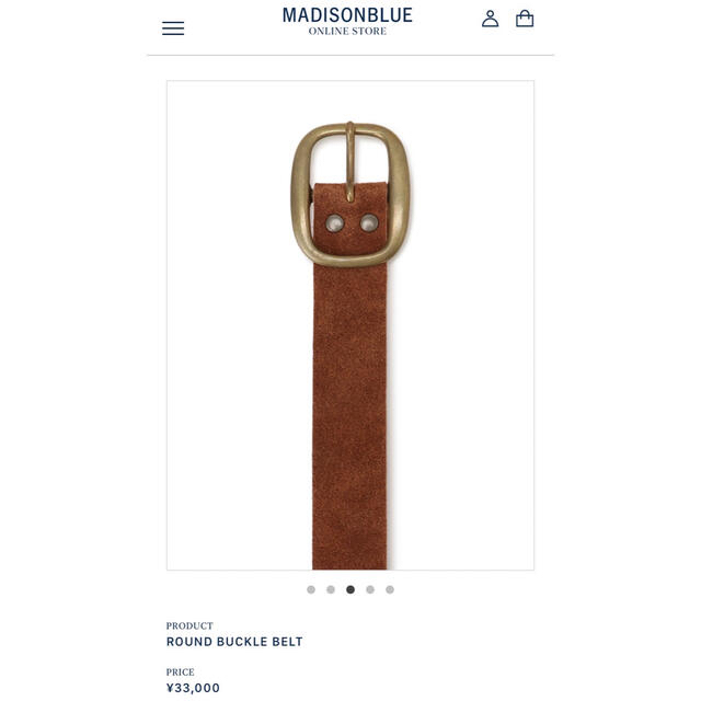 MADISONBLUE(マディソンブルー)のMADISONBLUE マディソンブルーROUND BUCKLE BELT 新品 レディースのファッション小物(ベルト)の商品写真