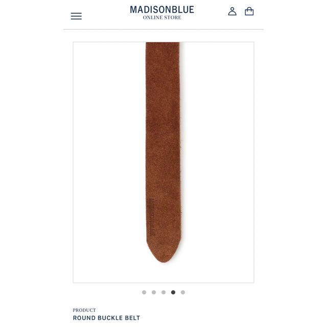 MADISONBLUE(マディソンブルー)のMADISONBLUE マディソンブルーROUND BUCKLE BELT 新品 レディースのファッション小物(ベルト)の商品写真