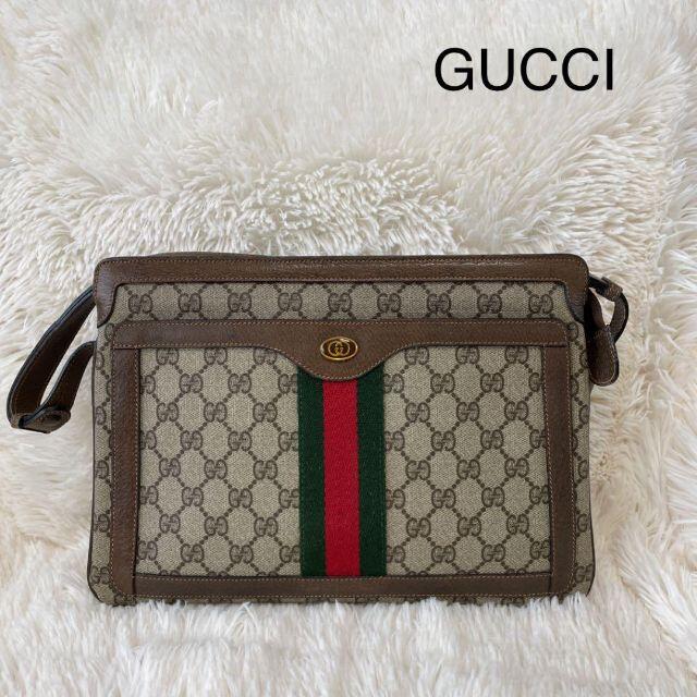 人気沸騰】 GUCCI オールドグッチ ショルダーバッグ GG柄 シェリー