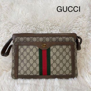 グッチ(Gucci)のGUCCI オールドグッチ ショルダーバッグ　GG柄　シェリーライン(ショルダーバッグ)