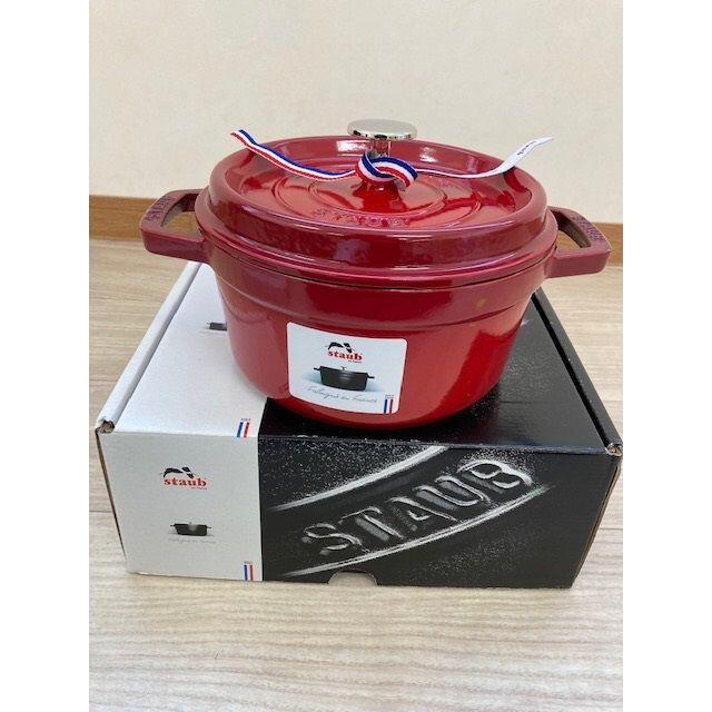 467】ストウブ STAUB ピコ ココット ラウンド 20cmレッド 赤-